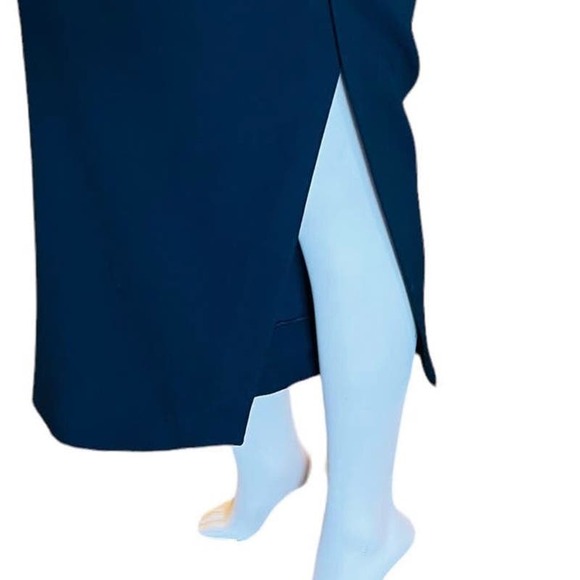 N Nicholas Black Keyhole Split Leg Jumpsuit Size 4 Criss-Cross Straps at Back - Picture 14 of 16